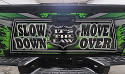 CUSTOM LOGO AND GRAPHIC DESIGNS, TRUCK WRAPPED